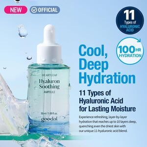 Hydrating Korean Serum - GOODAL Heartleaf Hyaluron Soothing Ampoule – (50ml)